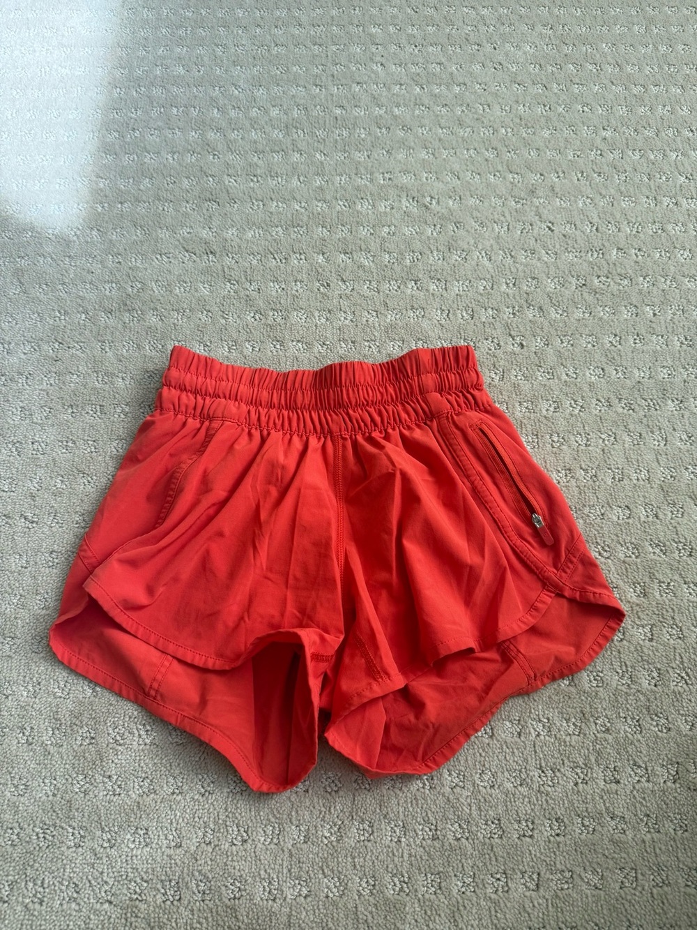 lululemon athletica Track That Bright Orange Women's Athletic Shorts